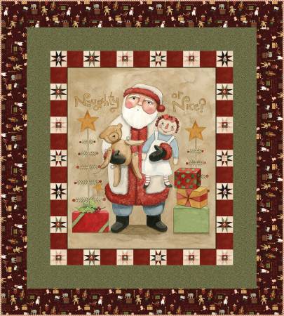 Naughty or Nice Panel Quilt Kit