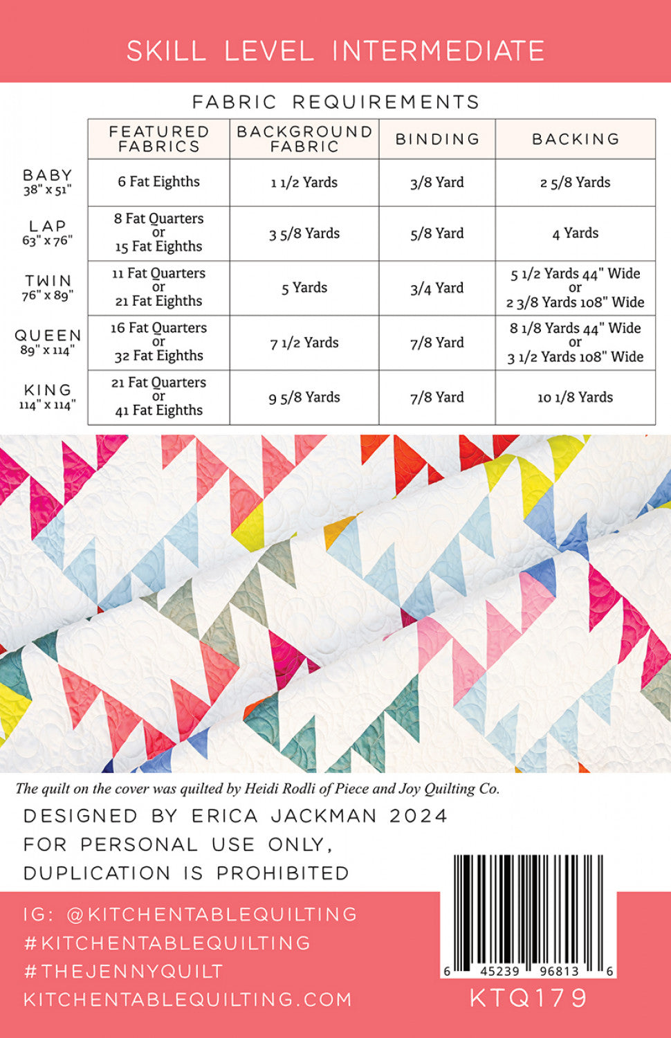 The Jenny Quilt Pattern