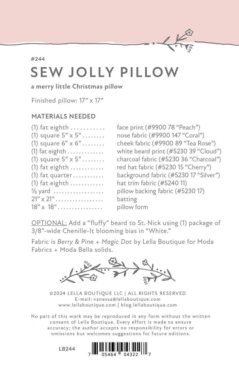Sew Jolly Pattern