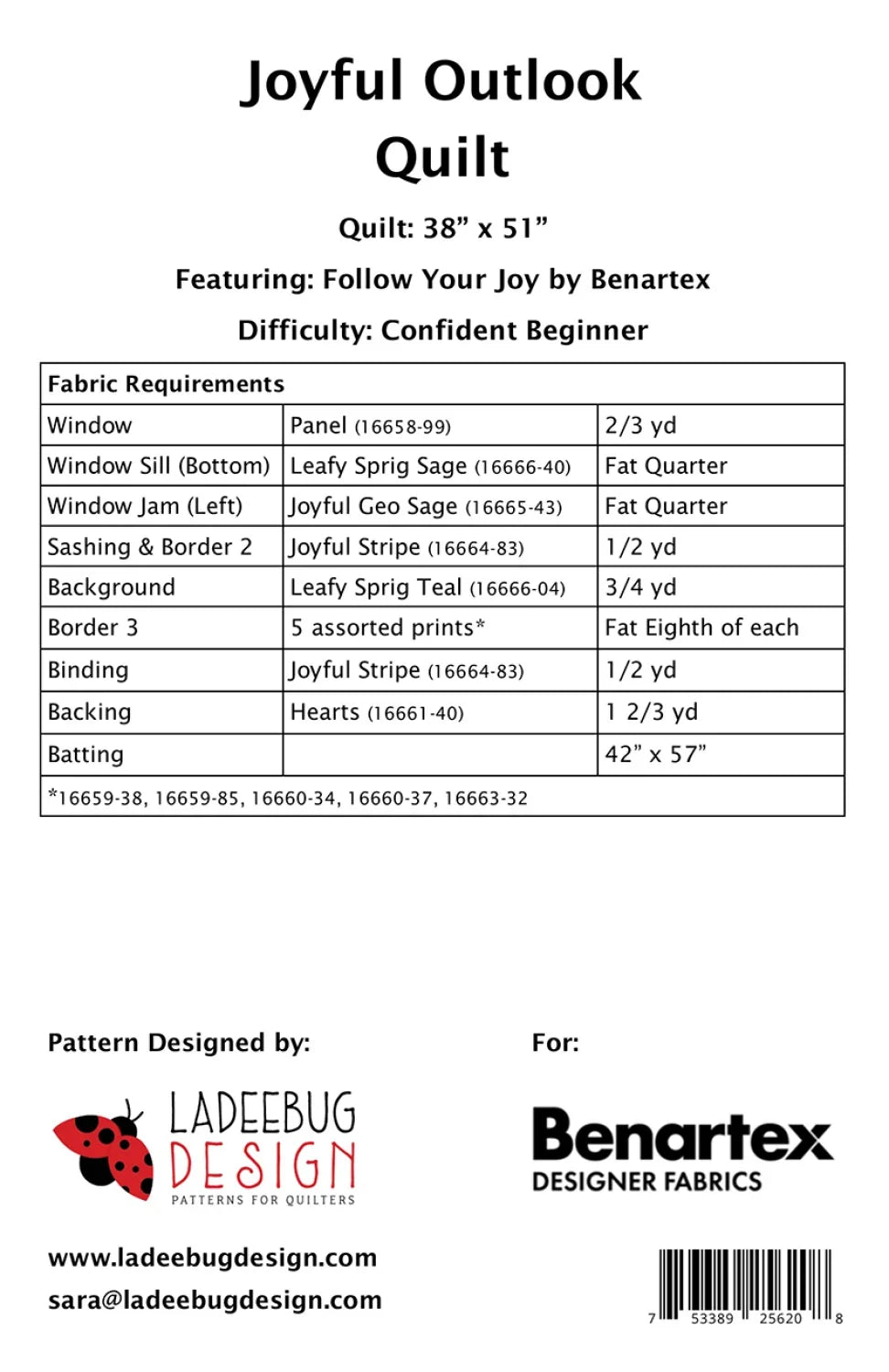 Joyful Outlook Quilt Pattern