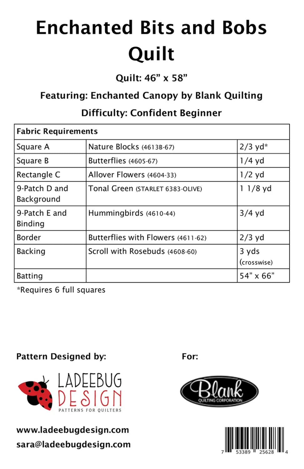 Enchanted Bits and Bobs Quilt Pattern