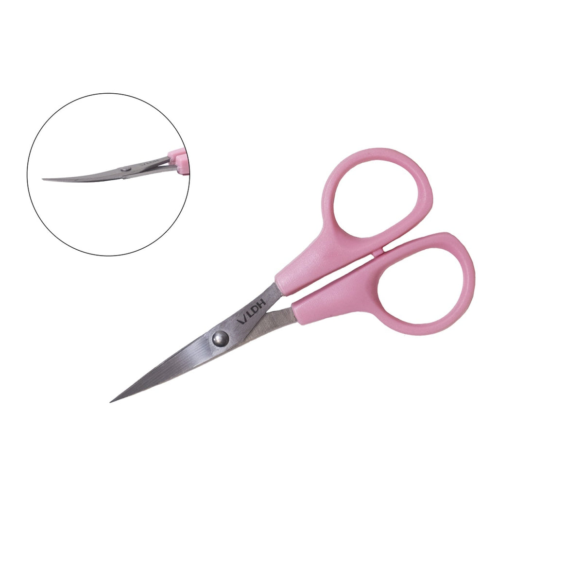 Curved Blade Embroidery Scissors Pink