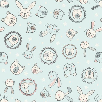 LI Bella Bunny & Bear Baby Blue