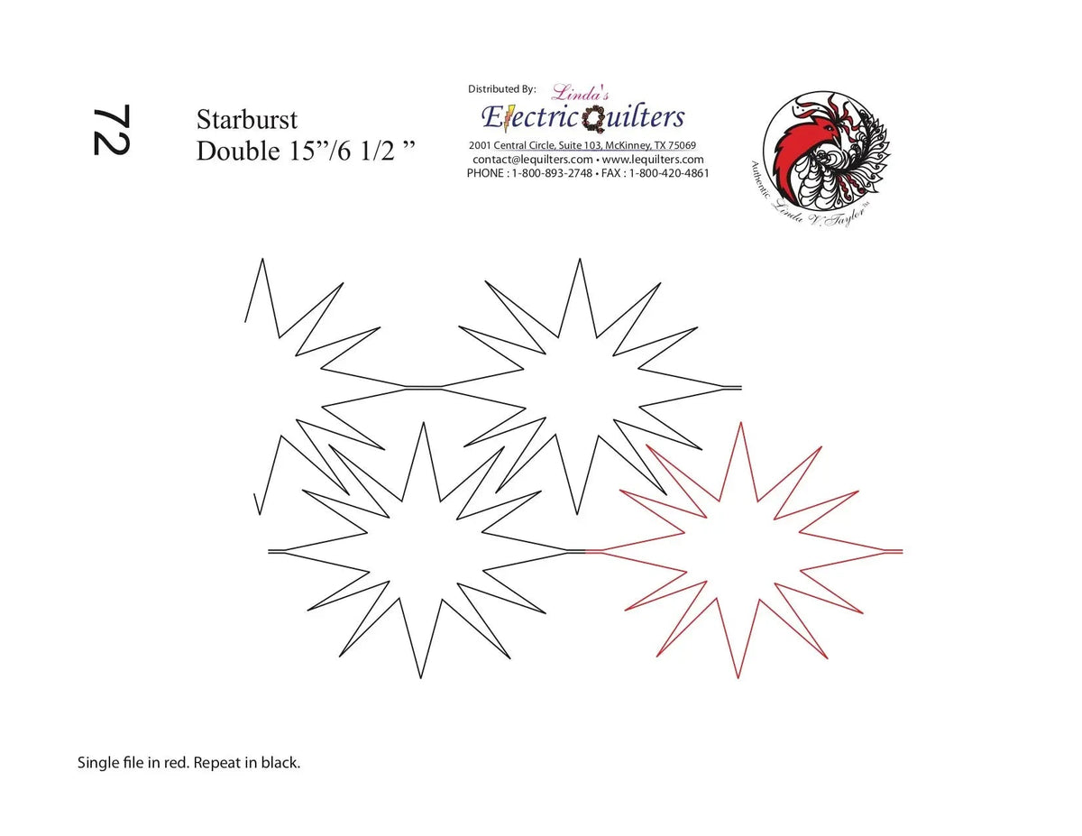 072 Starburst Pantograph by Linda V. Taylor