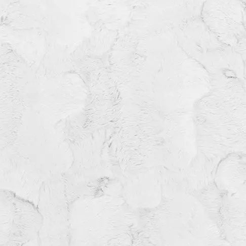 Luxe Cuddle Hide Snow Fabric per yard