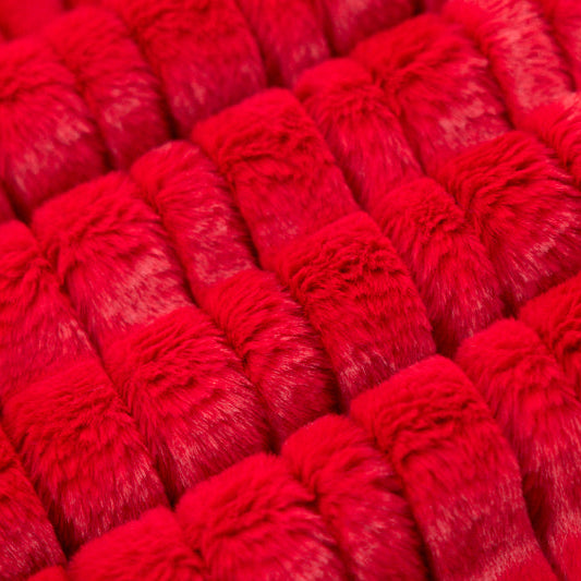 Luxe Cuddle Vienna Cardinal" 58"/60" Fabric per yard