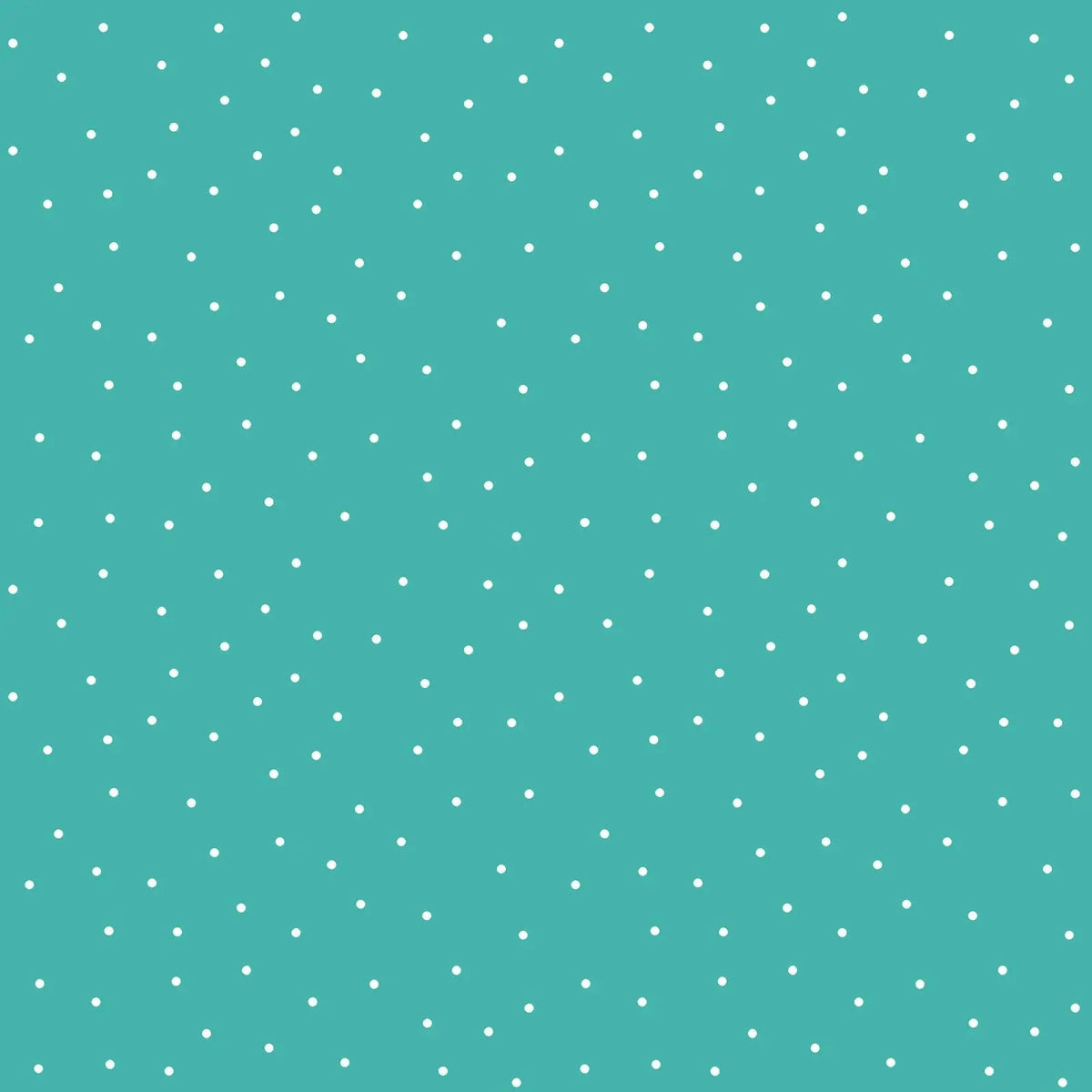 Green Aqua Small Dot Cotton Wideback Fabric per yard