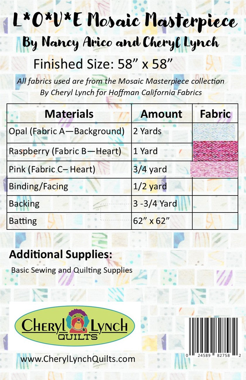 LOVE Quilt Pattern