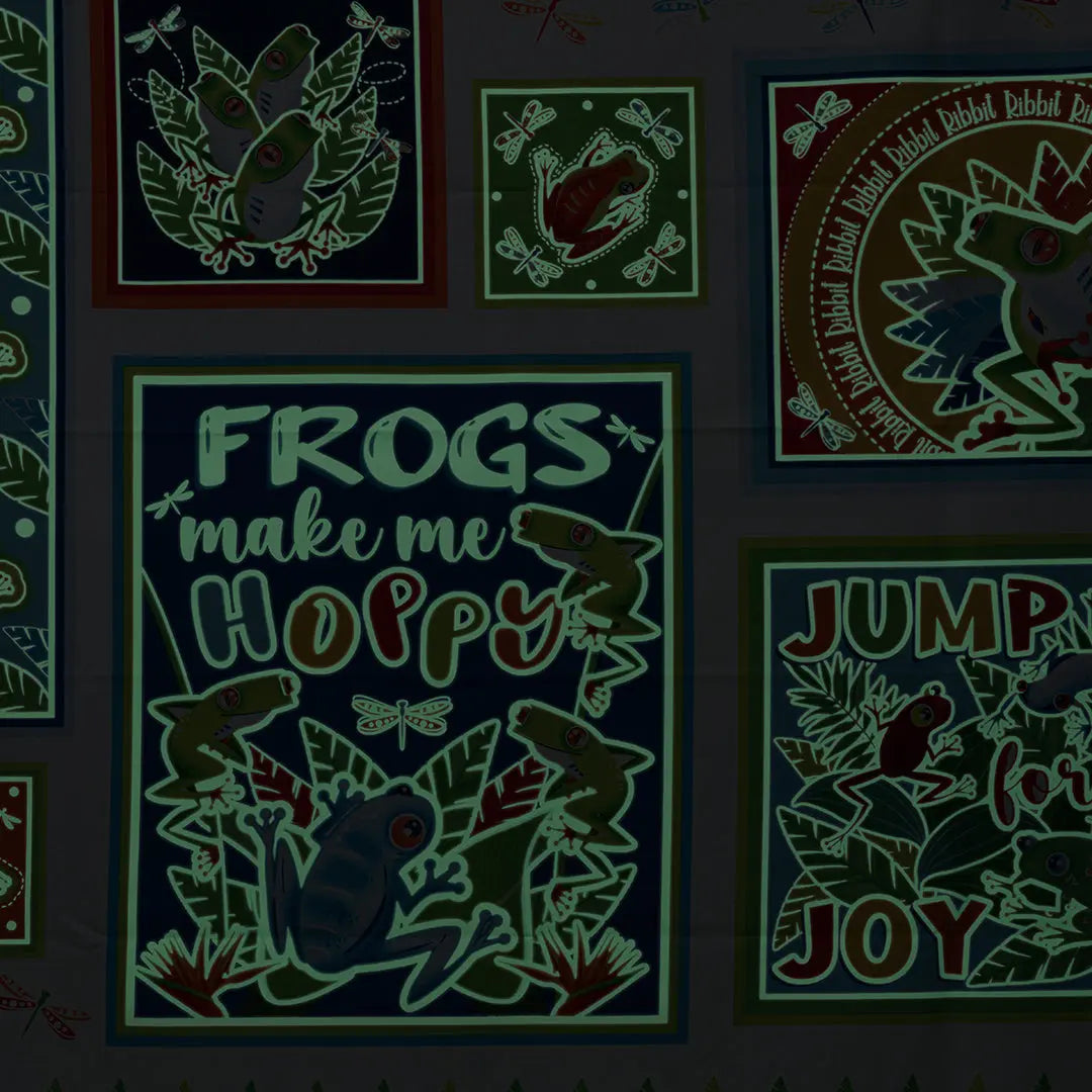 Multi Rainforest Glow in the Dark Panel