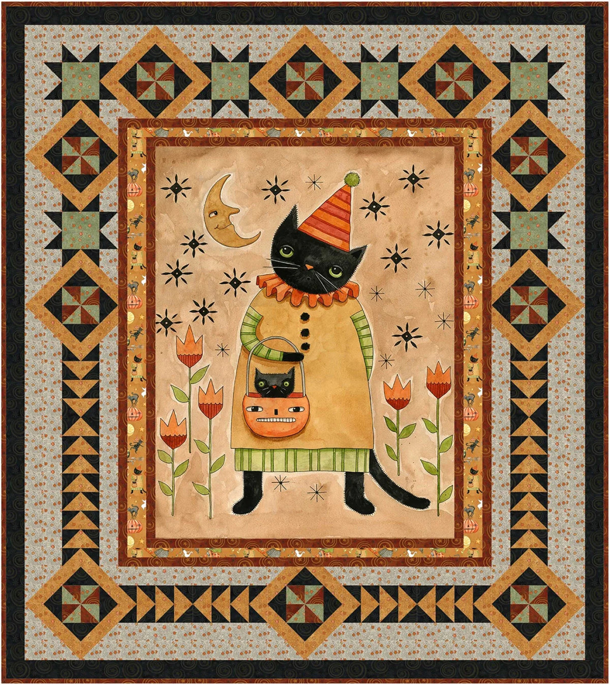 Spooky Kitty Quilt Pattern