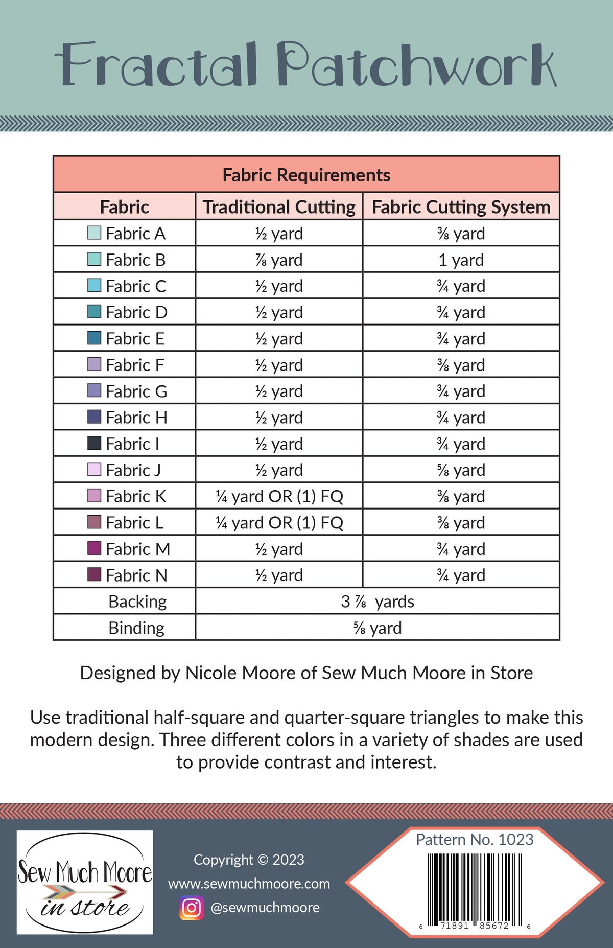 Fractal Patchwork Quilt Pattern