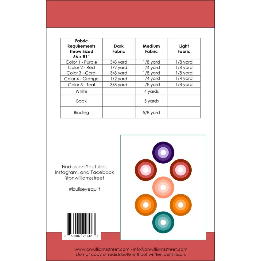 Bullseye Quilt Pattern