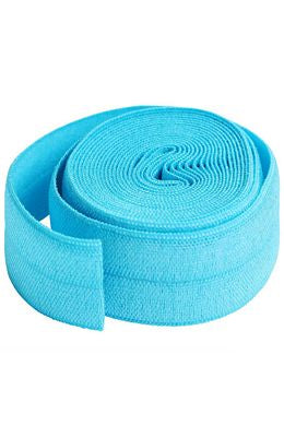 Fold-Over Elastic, Parrot Blue, 3/4" x 2 Yards