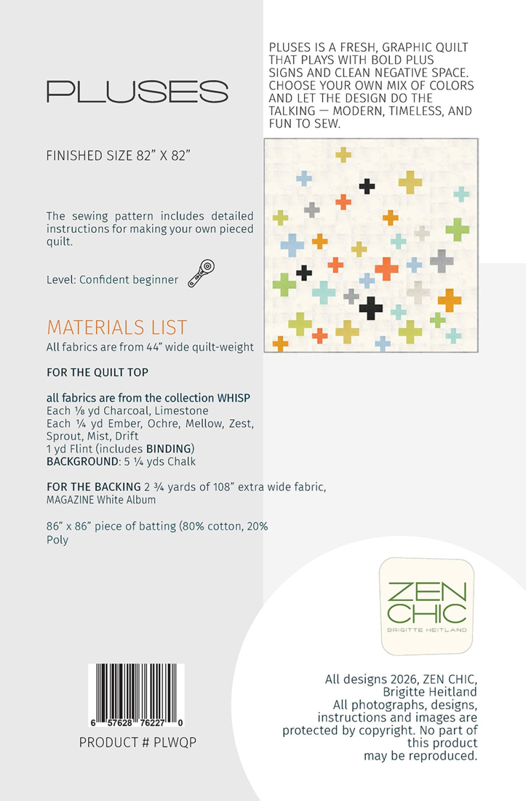 Pluses Quilt Pattern
