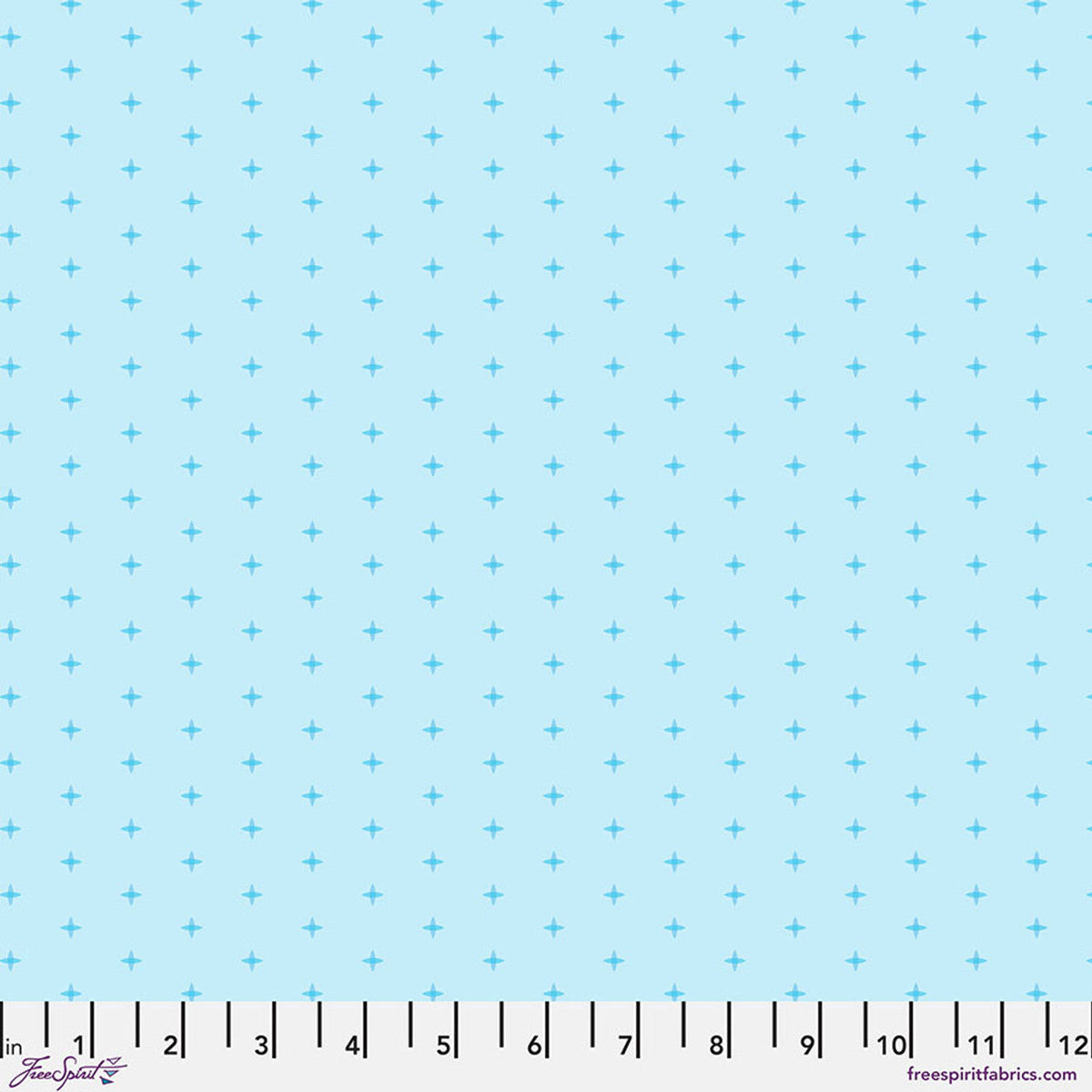 Sky Cross Stitch Cotton 44"/45" Fabric Per Yard