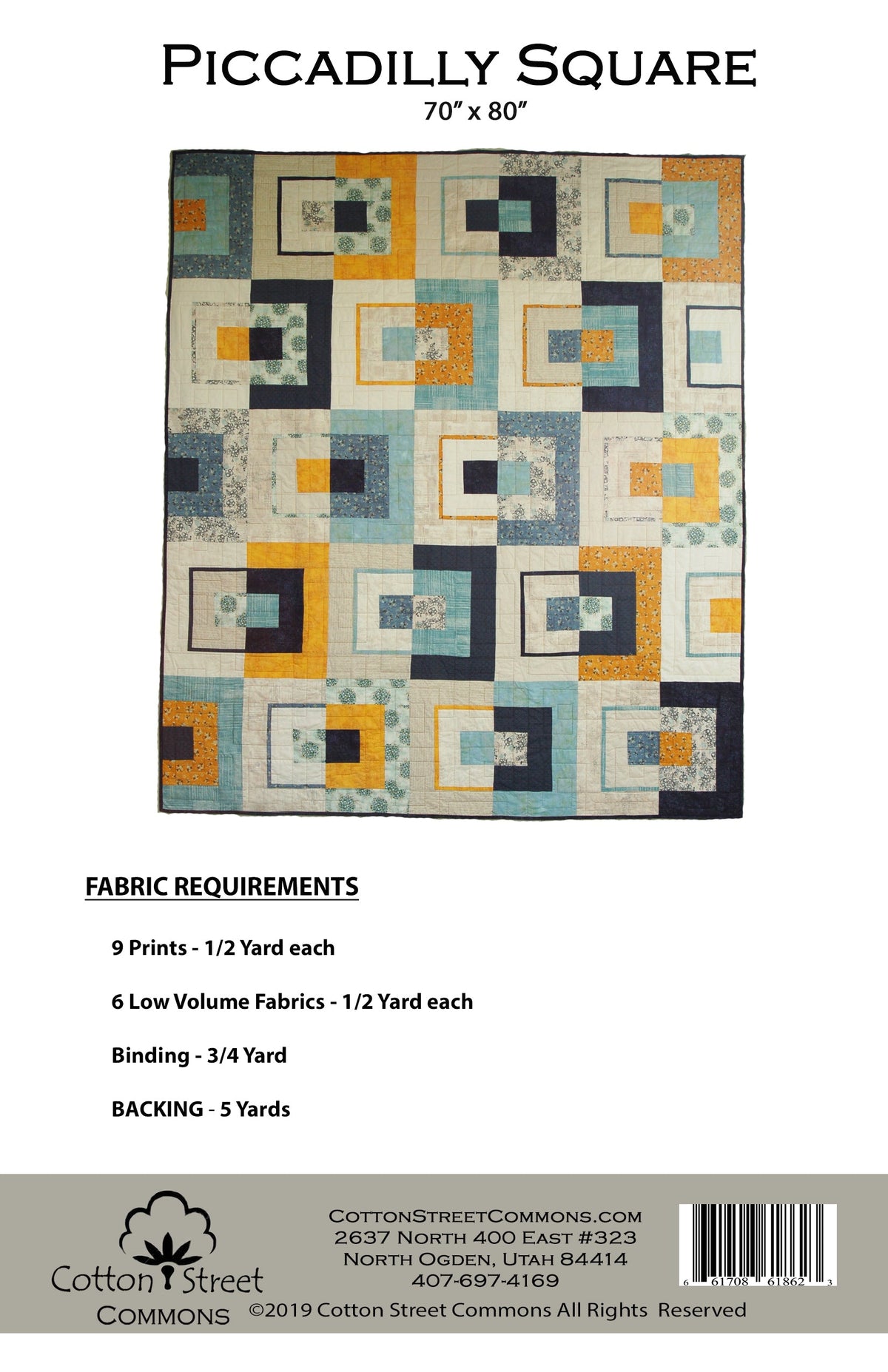 Piccadilly Square Downloadable Pattern