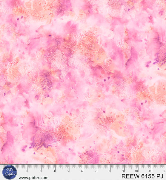 Pink Underwater Reef 108" REEW-6155-PJ Cotton Wideback Fabric Per Yard