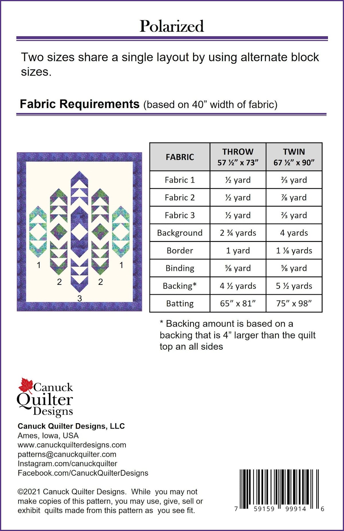 Polarized Quilt Pattern