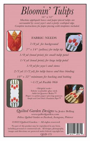 Bloomin Tulips Quilt Pattern