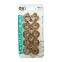 Quilters Select Bobbins - Class 15- HARVEST BROWN