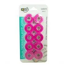 Quilters Select Bobbins - Class 15- HOT PINK