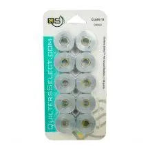 Quilters Select Bobbins - Class 15- LIGHT GRAY