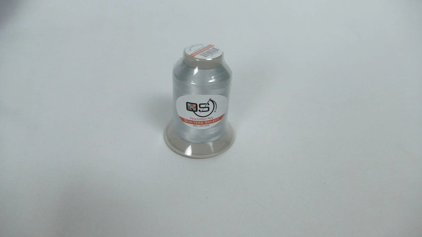 Quilters Select Para-Cotton Poly Thread - 80WT LIGHT GRAY 2500 YD