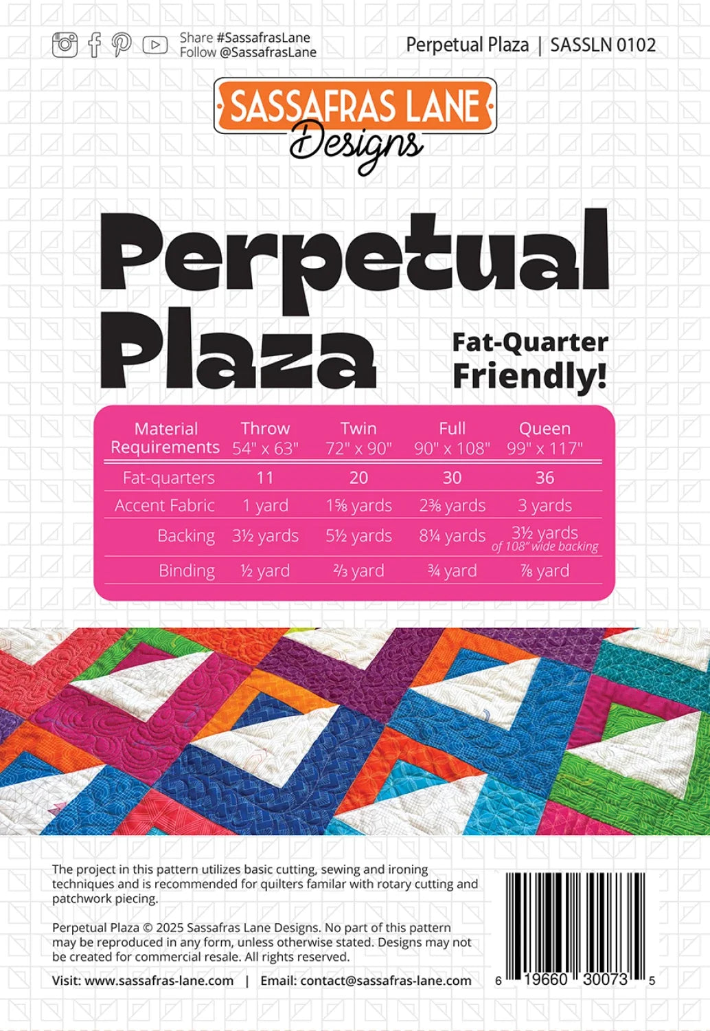 Perpetual Plaza Quilt Pattern
