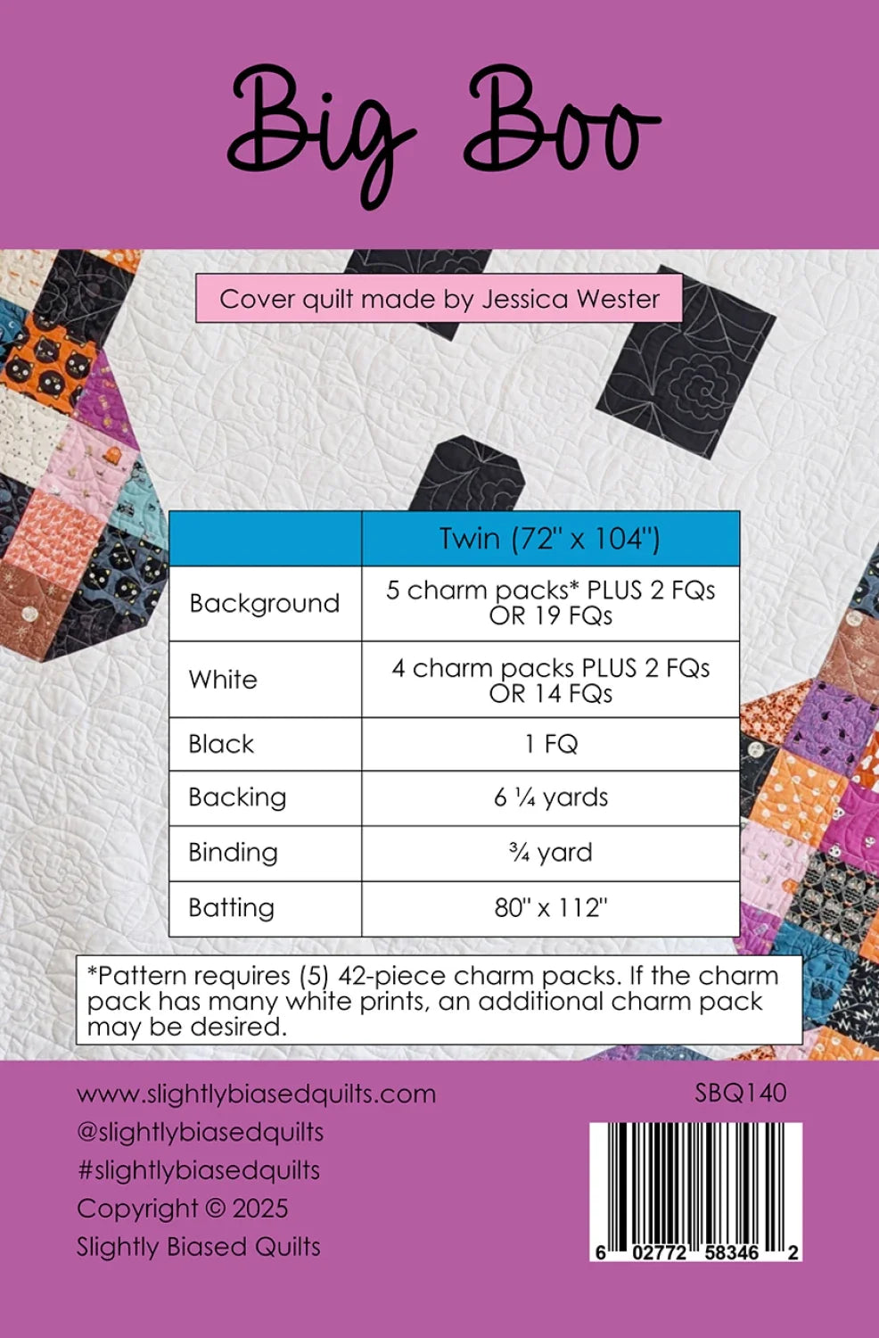 Big Boo Quilt Pattern