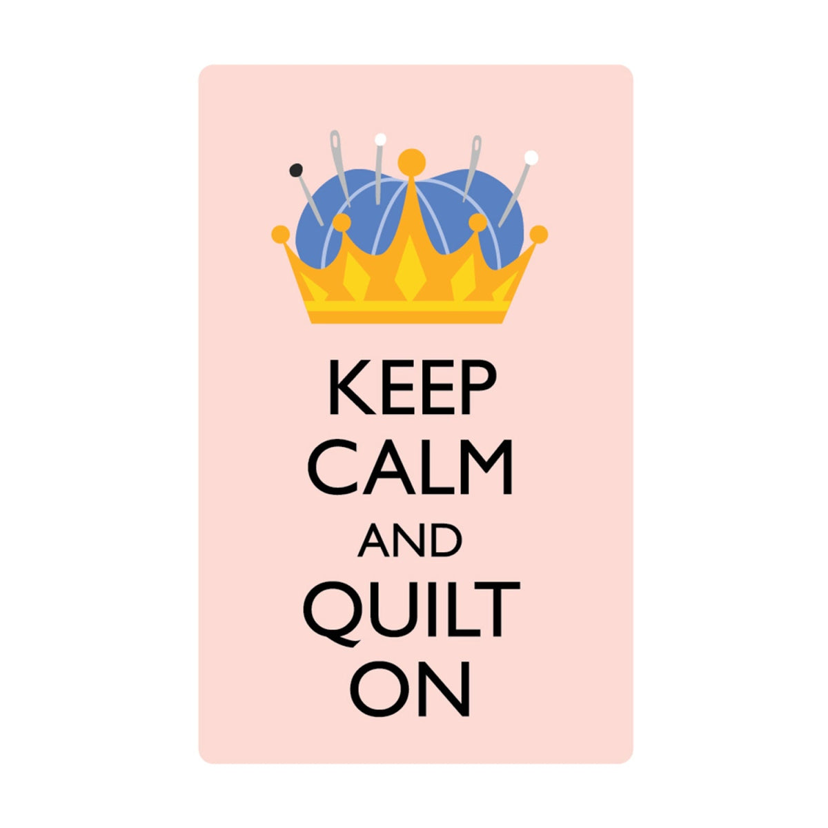 Keep Calm and Quilt On Stickers 6pk
