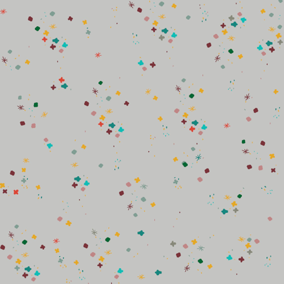 Light Grey Mystery 43"/44" Cotton Fabric Per Yard
