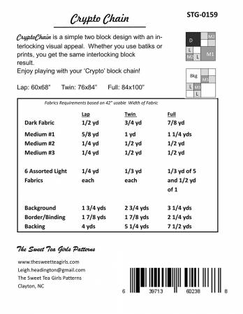 Crypto Chain Quilt Pattern