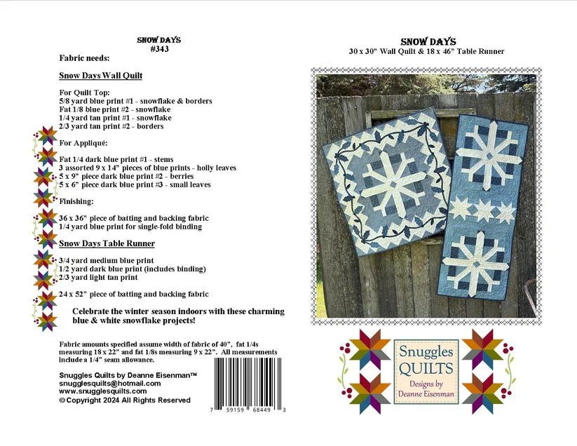 Snow Days Downloadable Pattern