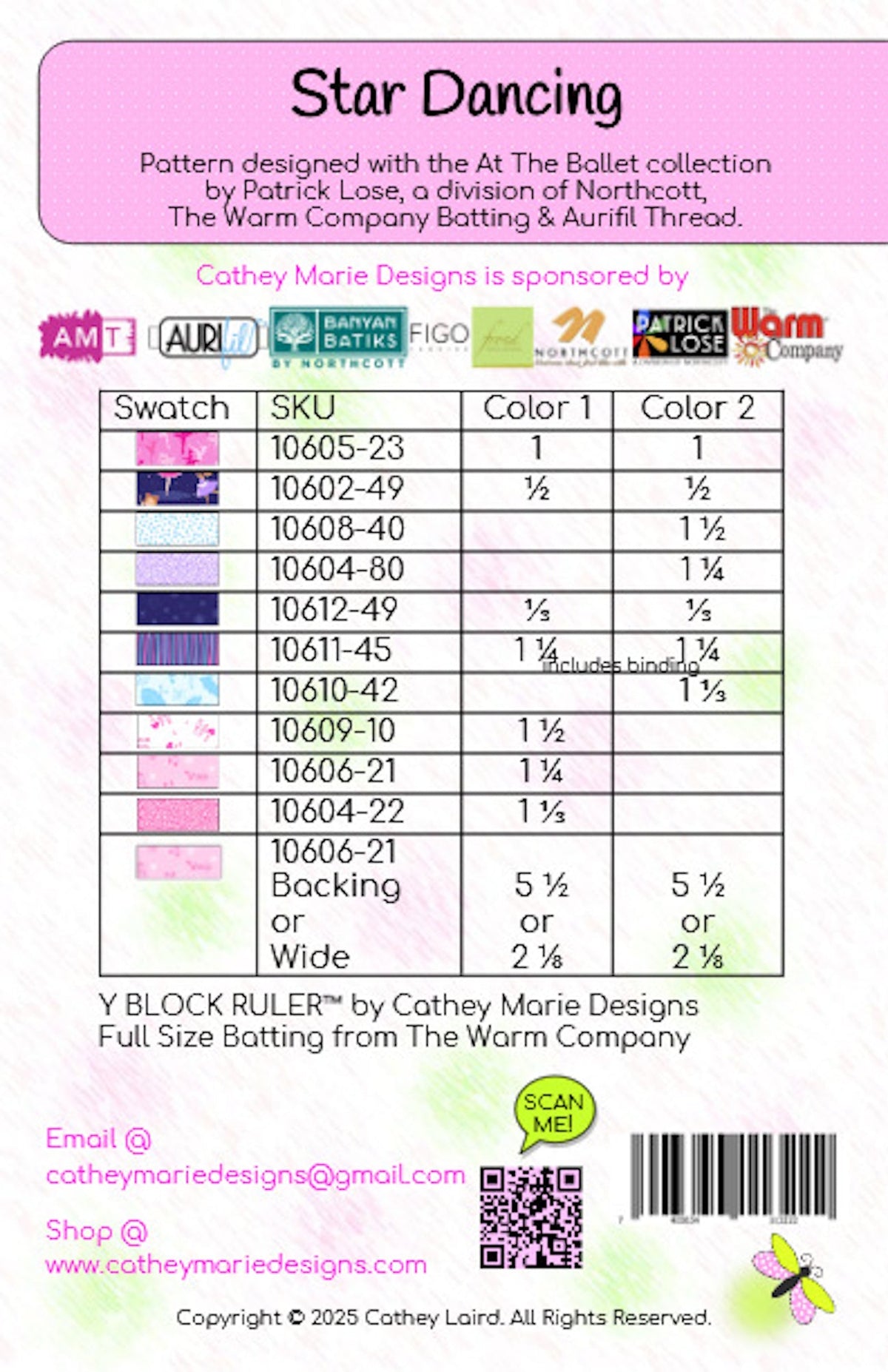 Star Dancing Downloadable Pattern