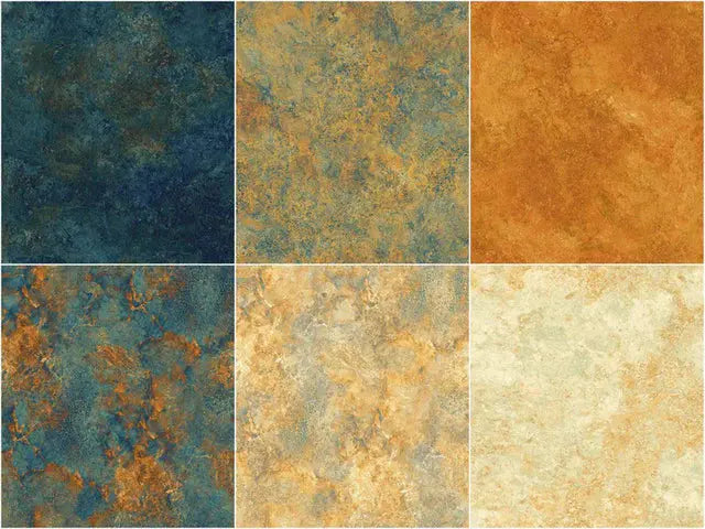 Stonehenge Gradations II Oxidized Copper Tiles