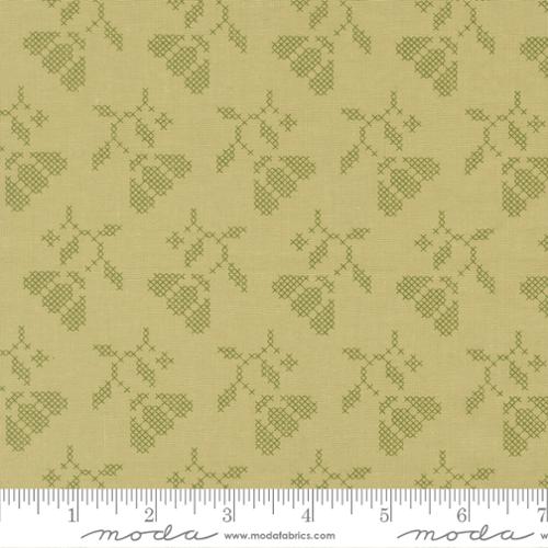 Sunbonnet Pear Blooming Stitches Cotton 44"/45" Fabric Per Yard