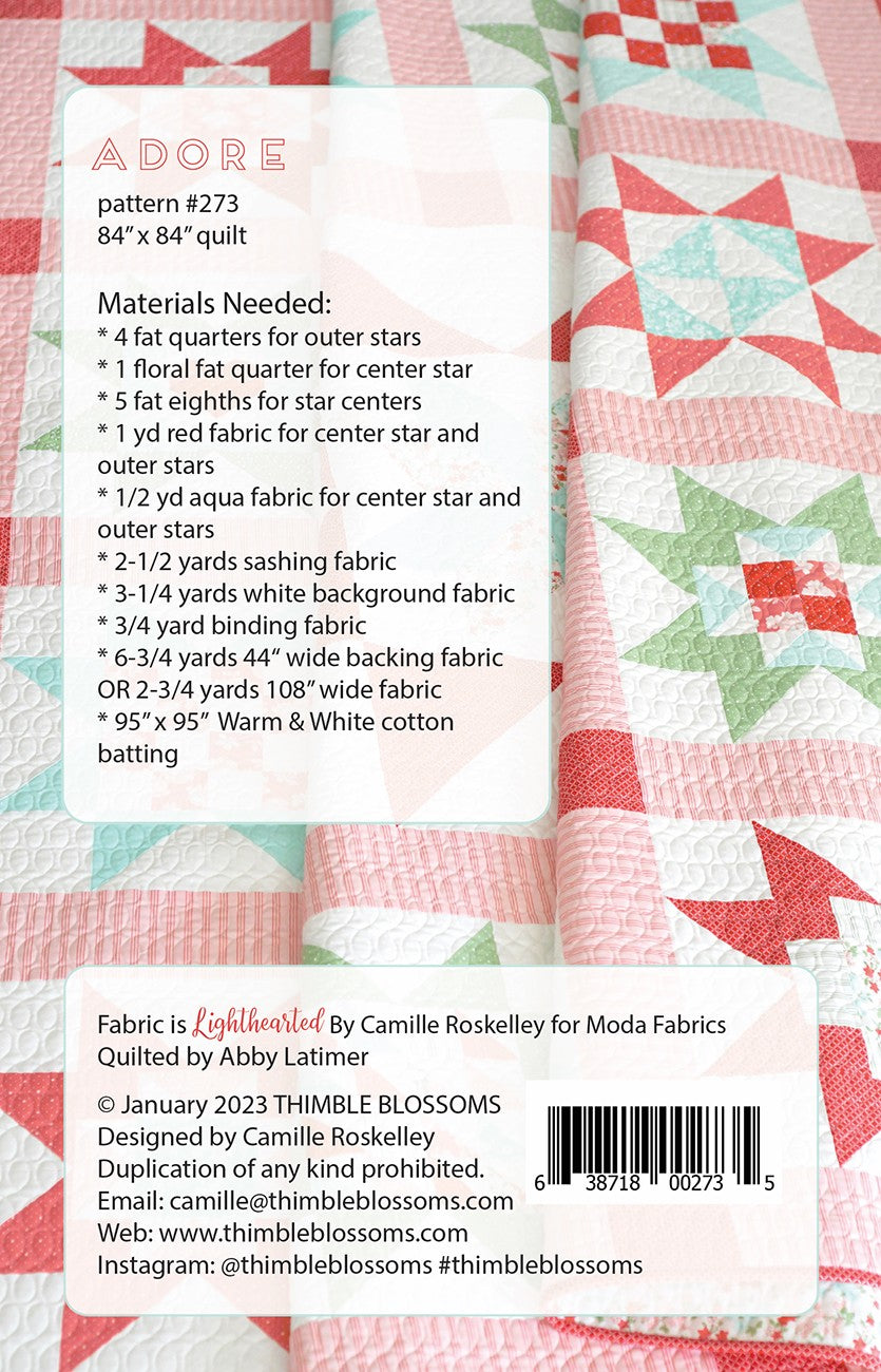 Adore Quilt Pattern