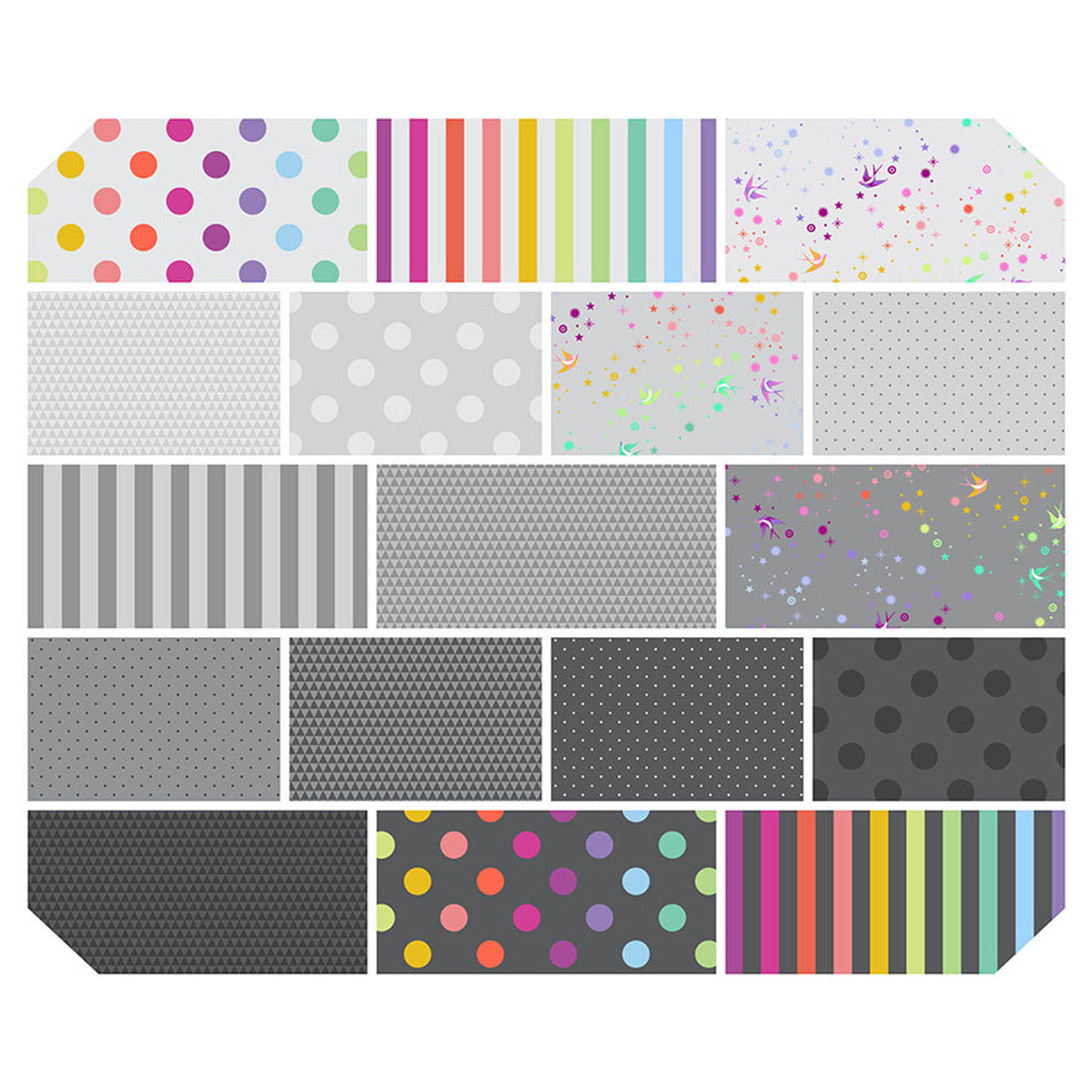 2025 Tula Pink True Colors - 5" Charm Pack