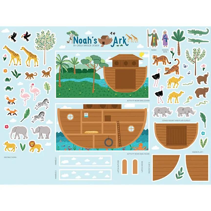 Two by Two Noah's Ark Quiet Book Felt Panel
