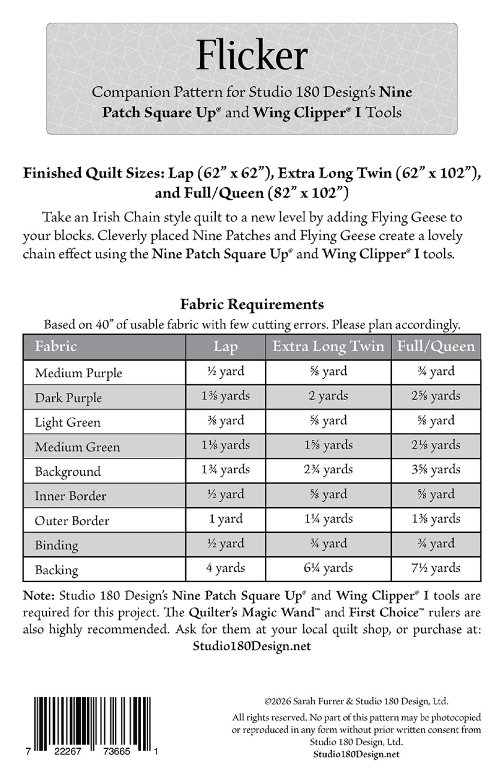 Flicker Quilt Pattern