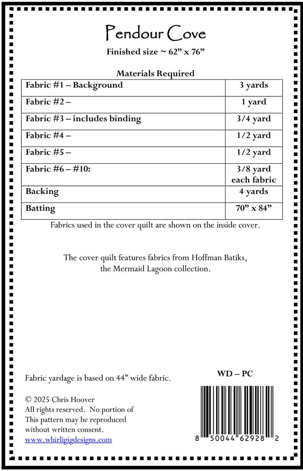 Pendour Cove Quilt Pattern