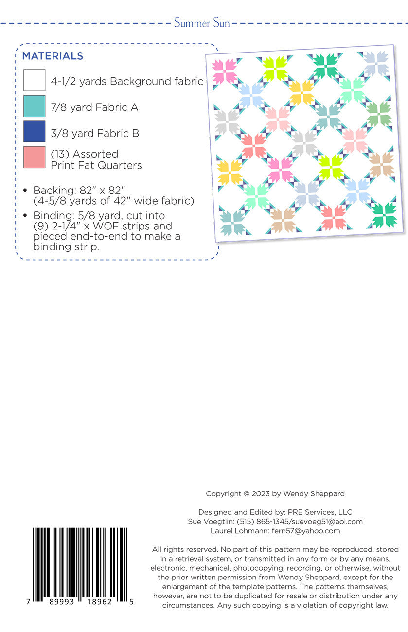 Summer Sun Quilt Pattern