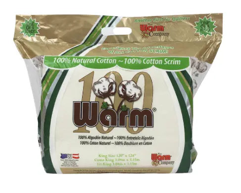 Warm 100® Ultra Clean Natural Cotton Batting with 100% Cotton Scrim