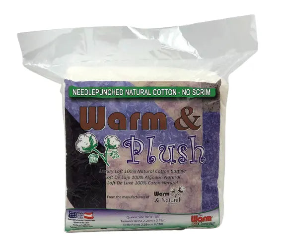Warm & Plush® Luxury Loft 100% Natural Cotton Batting – No Scrim