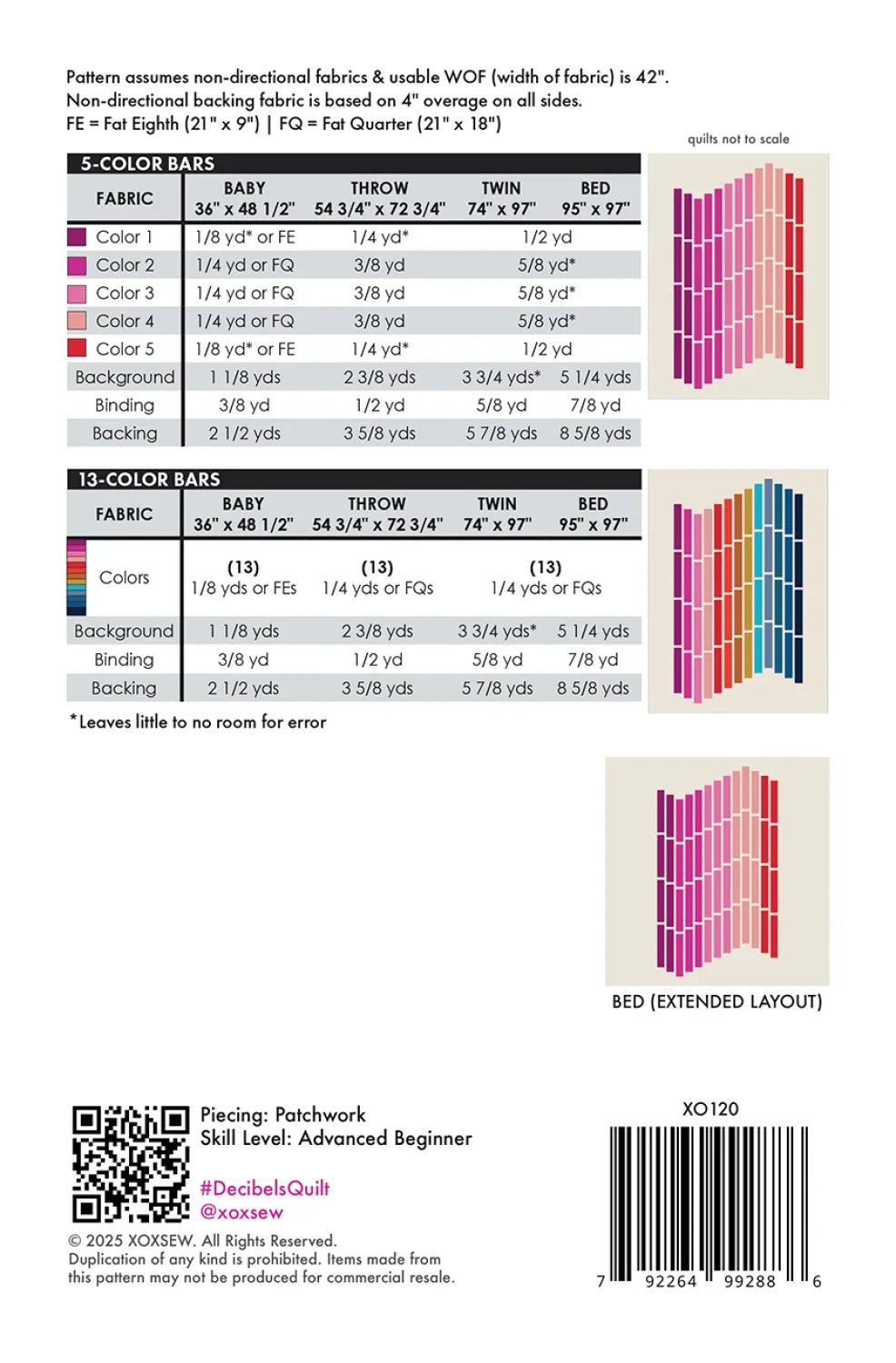 Decibels Quilt Pattern