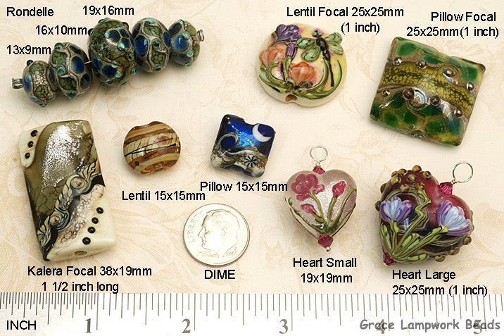 10205301 - Seven Dakota Quilt Rondelle Beads