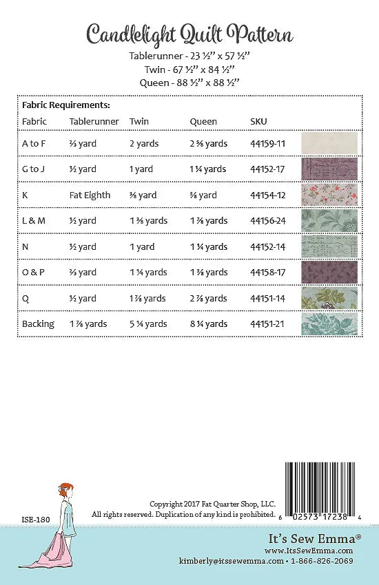 Candlelight Quilt Pattern