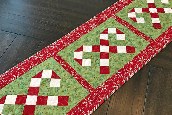 Candy Cane Lane Table Runner Pattern