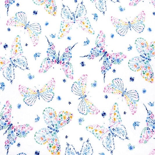 Digital Cuddle Snow Mariposa 58"/60" Fabric per yard