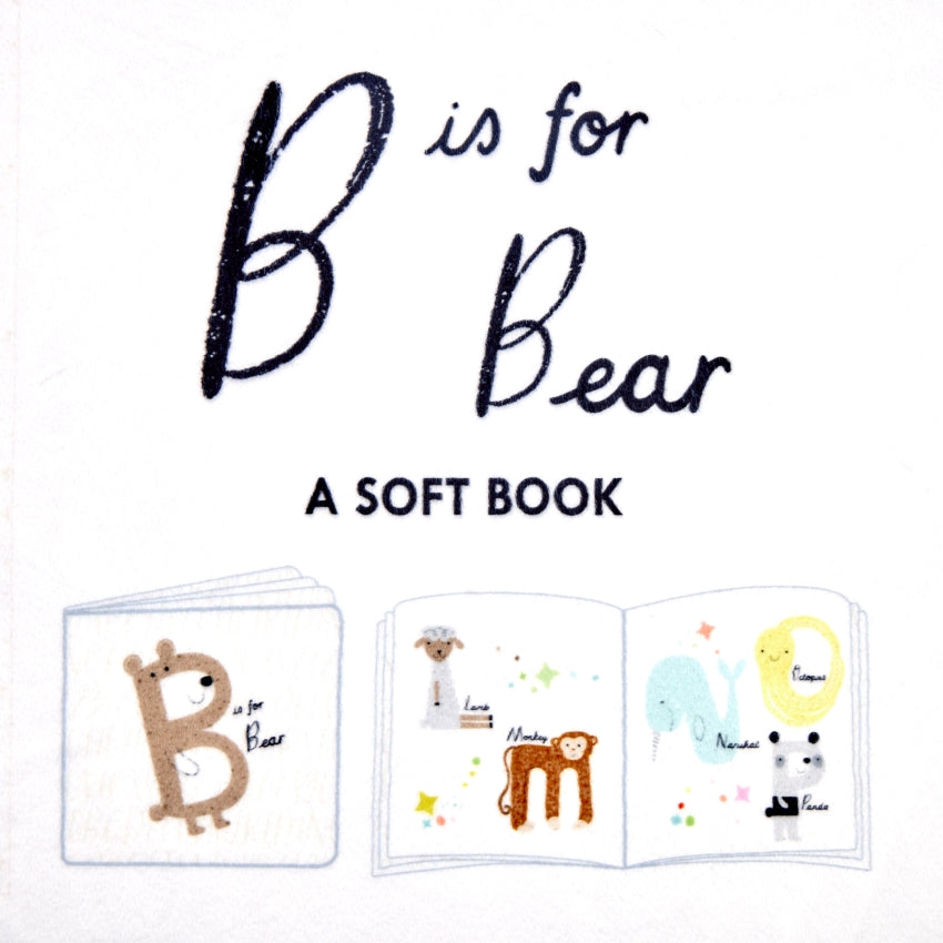 Digital Cuddle Panel Multi B Is For Bear 58"/60" Fabric per yard